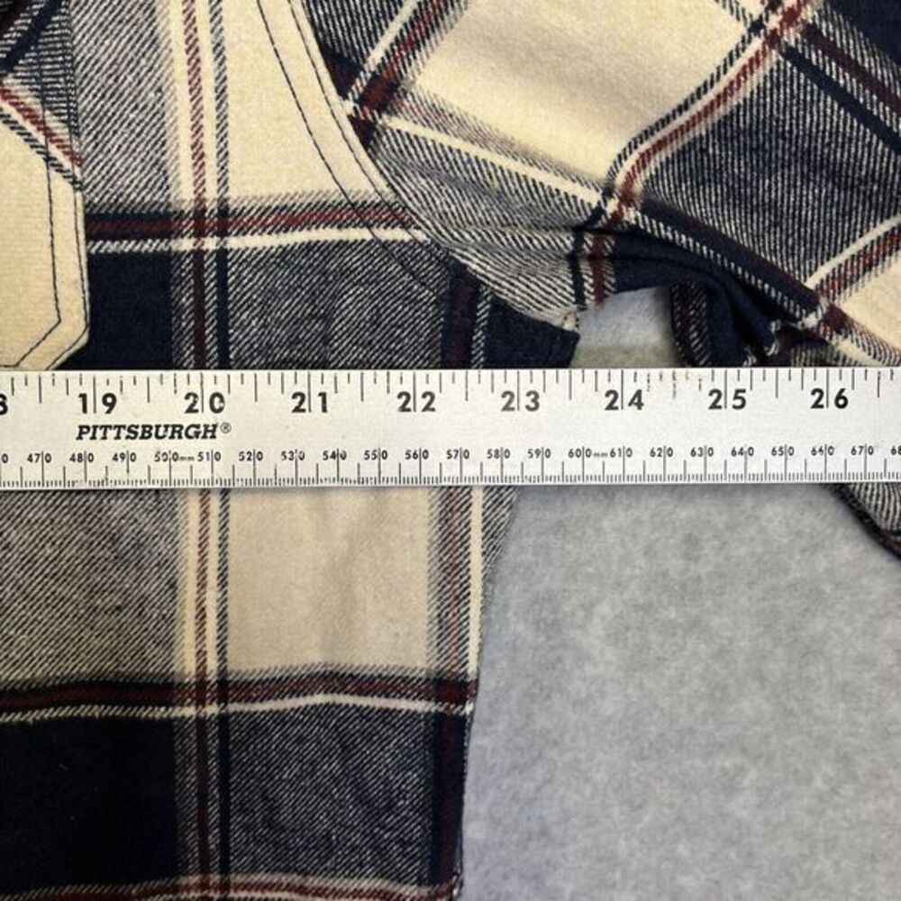 Jachs Heavy Black and Cream Plaid Casual Button Down Shirt - Picture 4 of 7